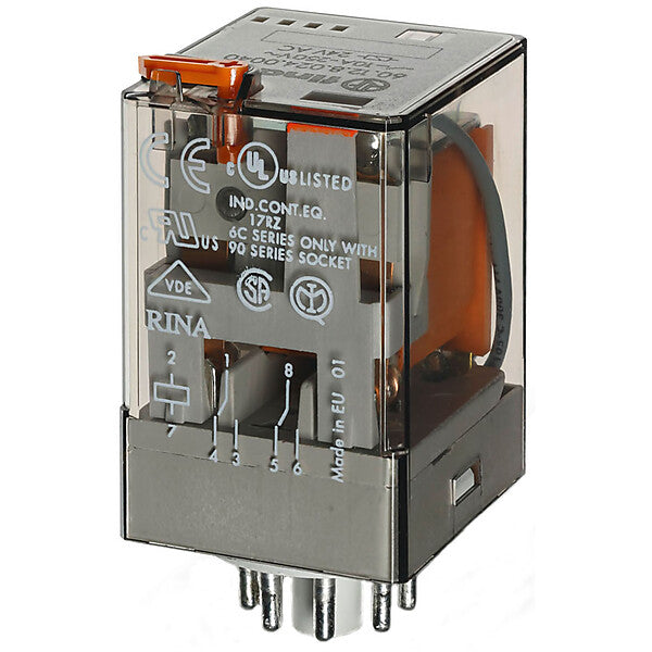 Finder Industrie-Steckrelais 10Af.Fas. 90.72/109 60.12.8.230.0040
